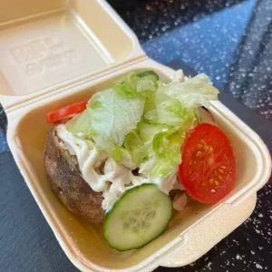 Chicken mayo baked potato